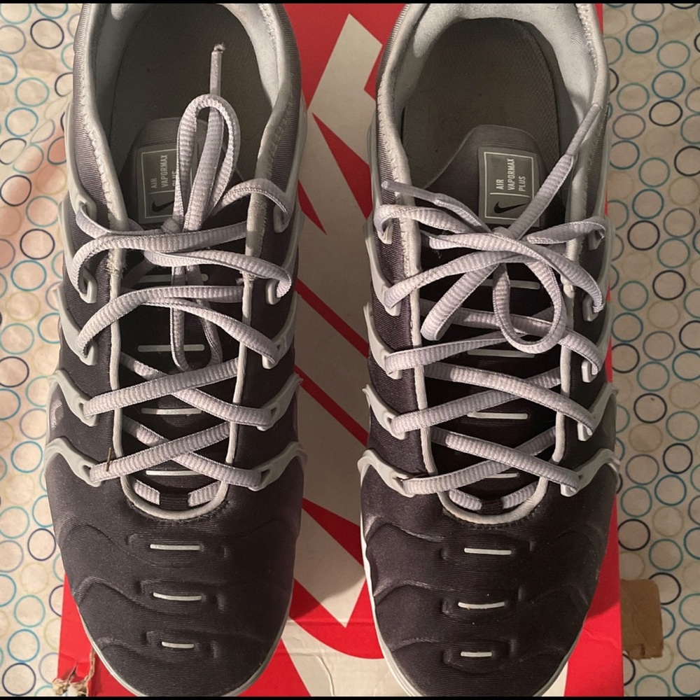 Gray Nike Air VaporMax Plus